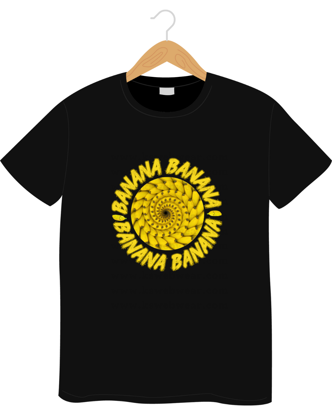 Banana Text Round