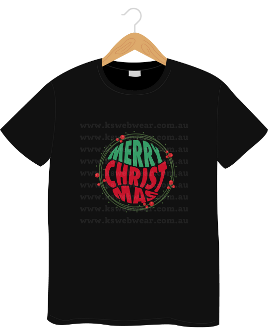 Classic Merry Christmas Wreath