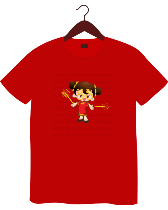 Festive Fireworks Girl