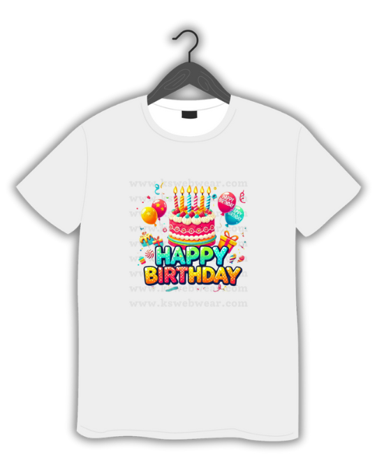 Happy Birthday Baloon & Cake