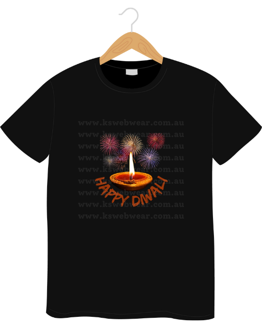 Happy Diwali Diya Burst
