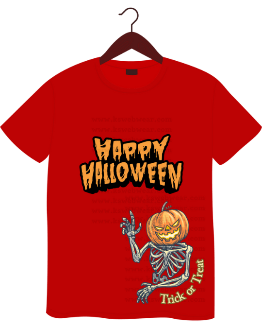 Happy Halloween Pumpkin Skeleton