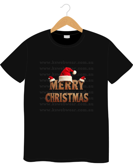 Rustic Merry Christmas Santa Hat