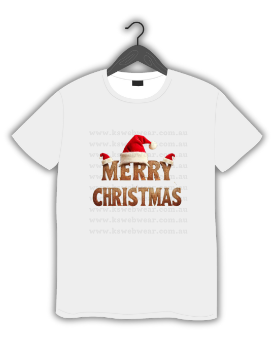 Rustic Merry Christmas Santa Hat