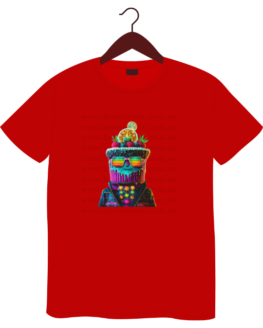 Vibrant Fruit Cake Head