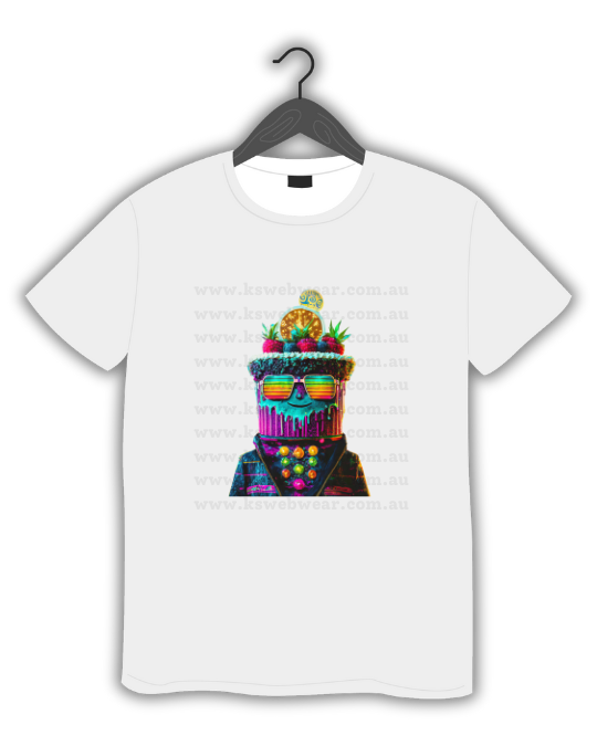 Vibrant Fruit Cake Head