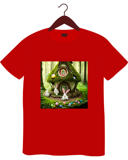 Bunny Cottage Forest Easter Tee