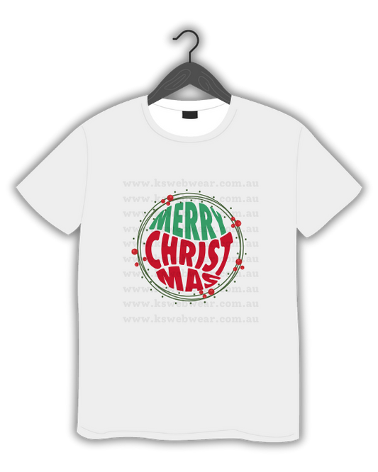 Classic Merry Christmas Wreath