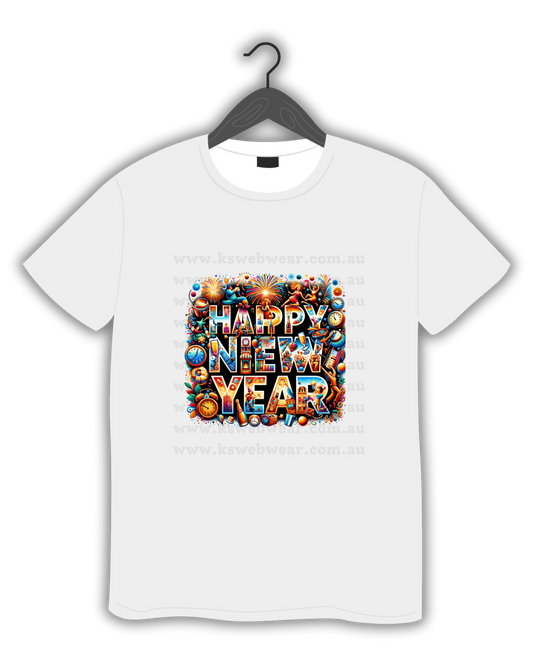 Happy New Year Celebration Collage