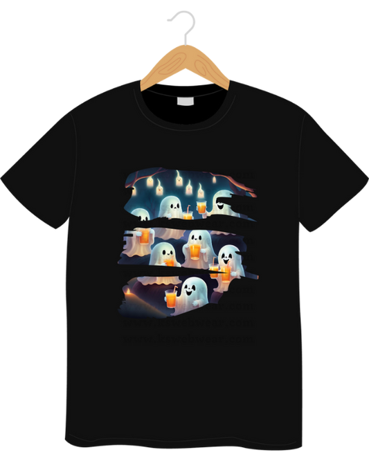 Happy Halloween Ghost With Juice