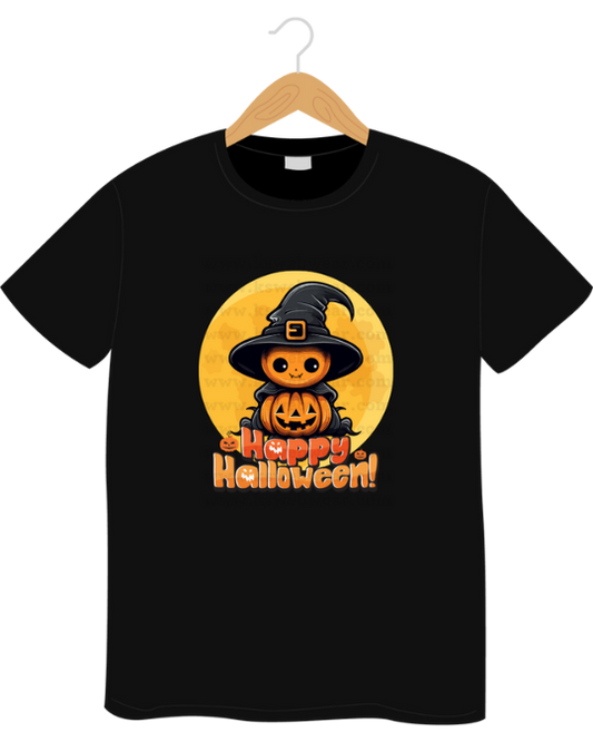 Happy Halloween Pumpkin Witch Moon