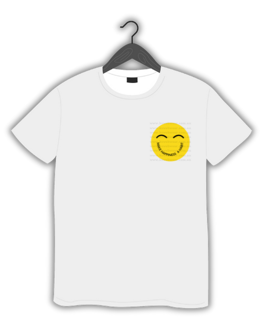 Minimal Smiley Face Pocket Tee