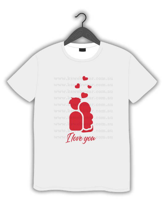 Romantic Couple Silhouette T-Shirt