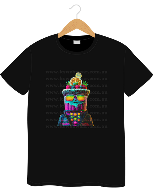 Vibrant Fruit Cake Head